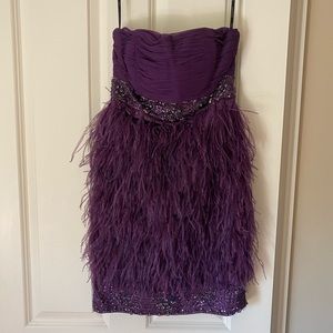 Sue Wong strapless mini dress